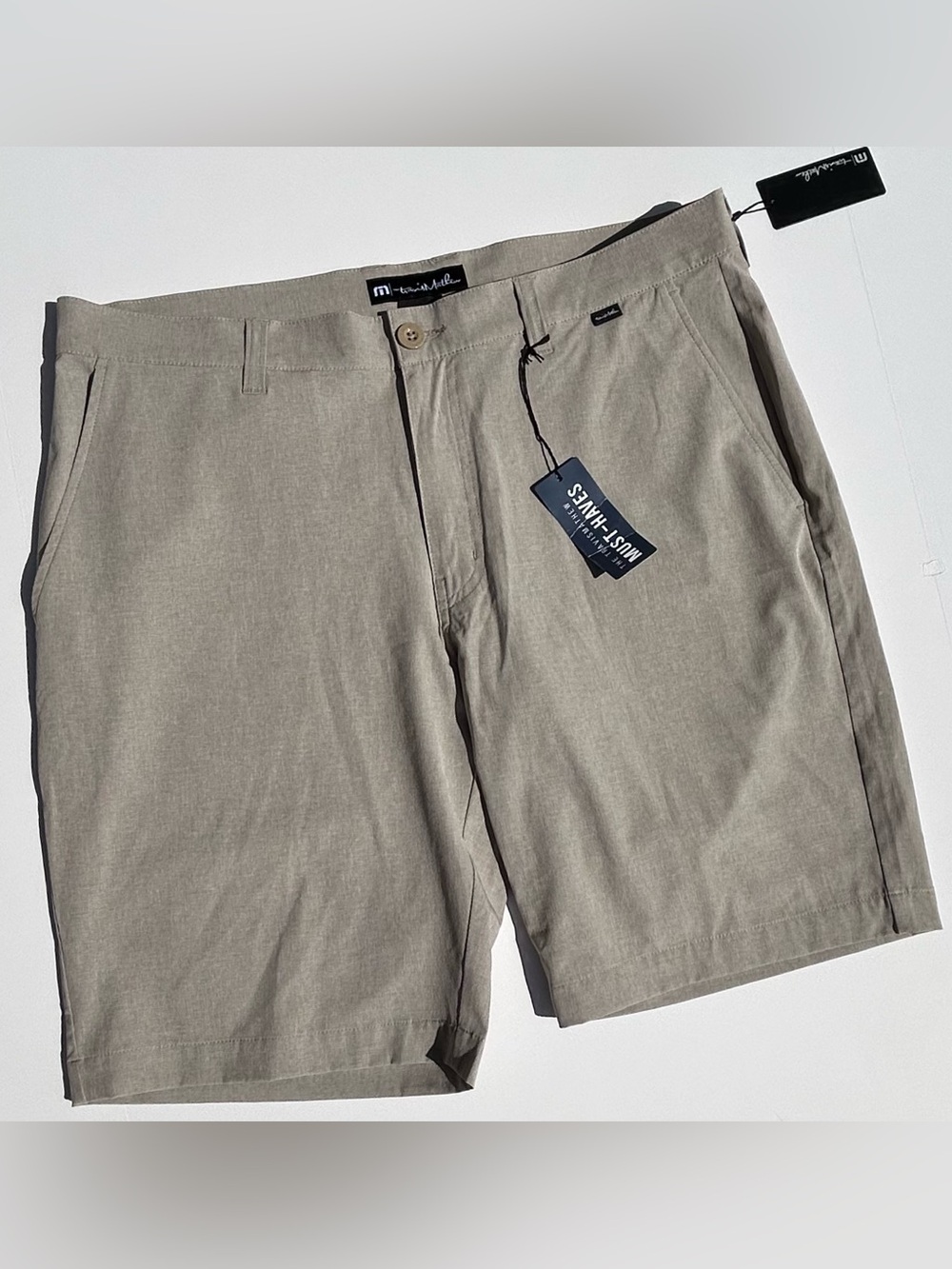 NWT Travis Mathew Golf BECK Shorts in Khaki              — Size 36 — Inseam 10” - Picture 6 of 8
